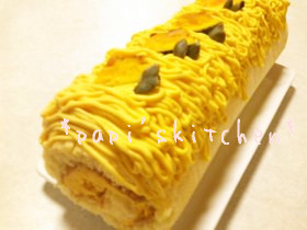 ハロウィン❤かぼちゃのロールケーキ❤